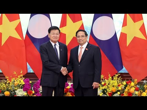Thủ tướng Phạm Minh Chính tiếp Tổng Bí thư, Chủ tịch nước Lào