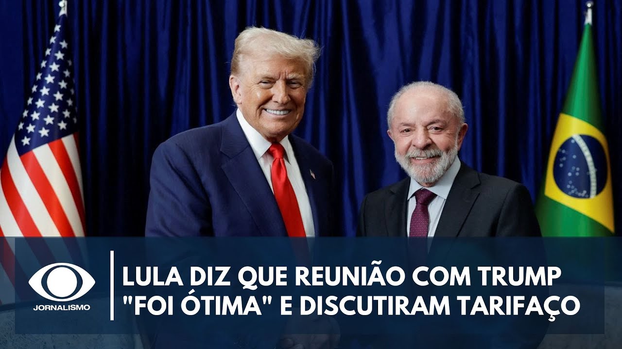 Lula diz que reunião com Trump “foi ótima” e discutiram tarifaço