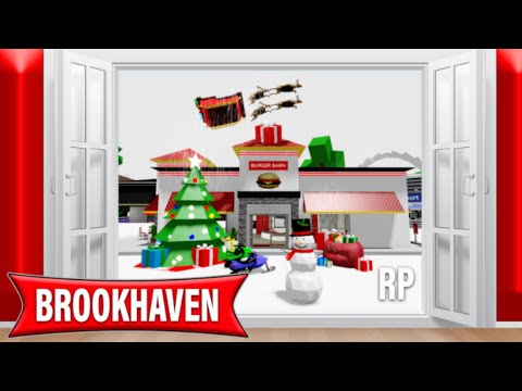 **CHRISTMAS UPDATE 2024 + BURGER BARN IS BACK** IN BROOKHAVEN 🏡RP 🎅🎄