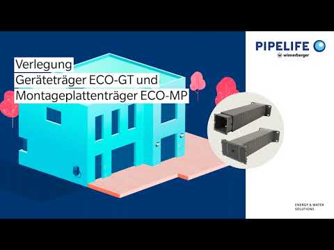 Verlegung Geräteträger ECO-GT und Montageplattenträger ECO-MP