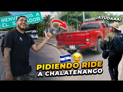 PIDIENDO RIDE DE SAN SALVADOR A CHALATENANGO ¡MI PRIMERA VEZ! 😱 @antonioaudaz