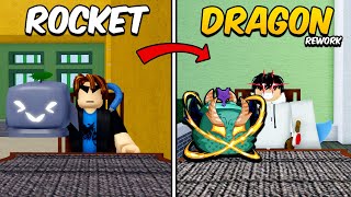 (SPEEDRUN) Trading From Rocket To Dragon Rework in One Video! (Blox Fruit)