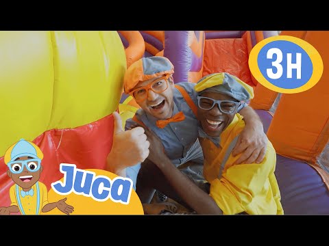 Juca e Blippi em um pula-pula gigante🤪 | HORA DO JUCA BRASIL! | Vídeos Educativos para Crianças