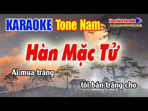 Hàn Mặc Tử Karaoke ( Tone Nam ) Beat Chuẩn Nhạc Sống Tùng Bách