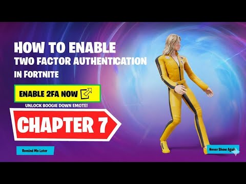 HOW TO ENABLE 2FA IN FORTNITE CHAPTER 7! (EASY METHOD)