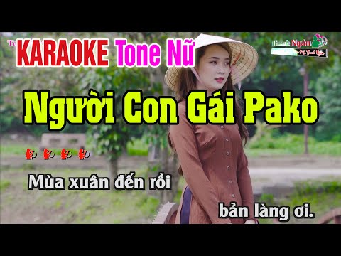 Người Con Gái Pako Karaoke Tone Nữ  Bốc Lửa  | Karaoke  Nhạc Sống Thanh Ngân