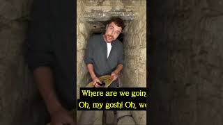 i survive 100 days in acinent temple #mrbeast #mrbeastshorts