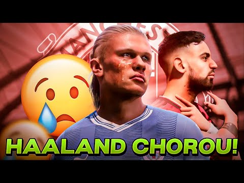 HAALAND CHOROU DEPOIS QUE ENCONTROU COM O MANCHESTER UNITED... no EA FC 24