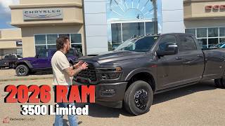 Heavy-Duty Luxury Masterpiece! 2026 Ram 3500 Limited Long Box Dually Walkaround | Redwater Dodge