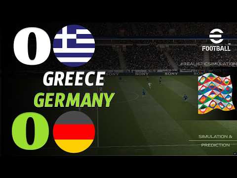 🔴 Griechenland gegen Deutschland live heute | UEFA Nations League | Live-Spiel eFootball-Simulation