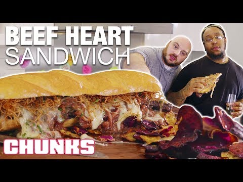 Epic Valentine?s Day Meal GIGANTIC Beef Heart Sandwich | Chunks | Allrecipes.com