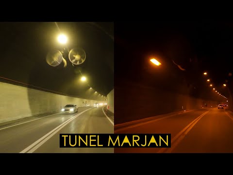 TUNEL MARJAN - Nova Rasvjeta - Prije i Poslije!