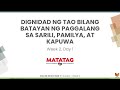 Pag-unawa sa Dignidad