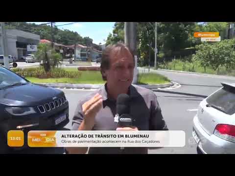 Alteração de trânsito em Blumenau | Trânsito | SCC Meio-Dia