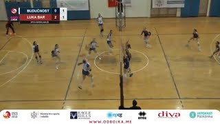 EPCG Superliga Ž | Budućnost Volley vs Luka Bar 0:3 | 2. utakmica polufinala plej-ofa EPCG Superlige