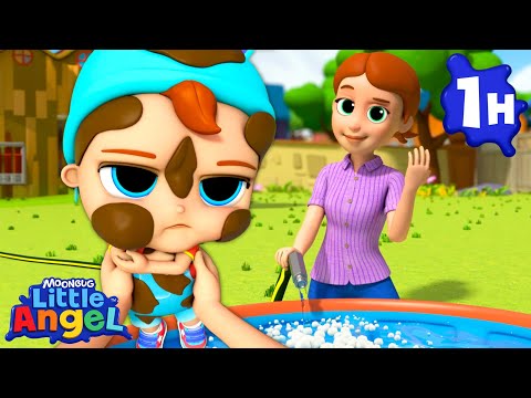 No No Bath Time Song | Little Angel - Healthy Habits for kids