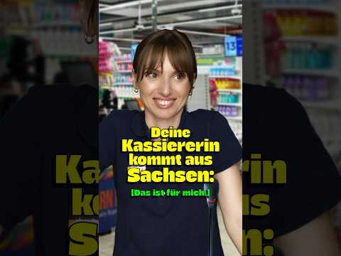 Deine Kassiererin kommt aus Sachsen und passt auf, dass du ordentlich einkaufst 😇 #comedy