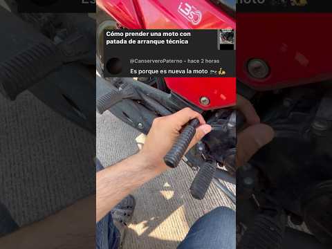 Por qué no puedo prender mi moto con patada