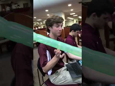 Releasing a Balloon in the Library