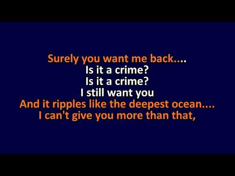 Sade - Is It a Crime - Karaoke Instrumental Lyrics - ObsKure