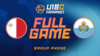 Group Phase | Malta v San Marino | Full Basketball Game | FIBA U18 EuroBasket 2026 Division C