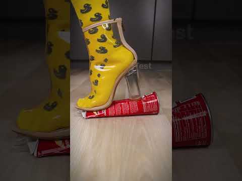 High heels balloon battle #asmr #usa