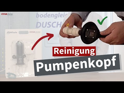 Wie Pumpenkopf reinigen?  |  SANFTLÄUFER Pumpsystem für bodenebene Duschen