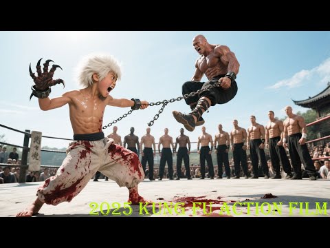 2025 Kung Fu Action Film: An invincible strongman fights a "wolf-child" but is defeated in one move!