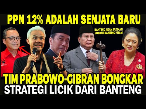 HEBOH! TIM PRABOWO GIBRAN BONGKAR STRATEGI LICIK DARI BANTENG UNUTK MERUSAK HUBUNGNA JOKOWI-PRABOWO!