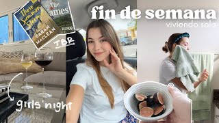 chatty vlog | días viviendo sola, nueva rutina de pelo y mi TBR