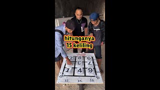 Masukan angka 1-9 jadi jumlahnya 15