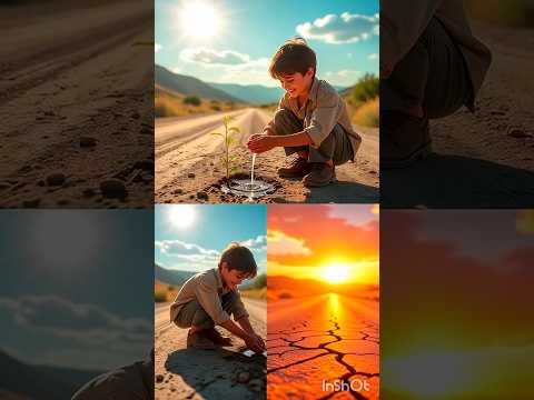 💧 एक सूखे पौधे को रोज़ पानी देता था… फिर जो हुआ वो दिल छू लेगा!#ai #cartoon#funny#shorts #hindistory