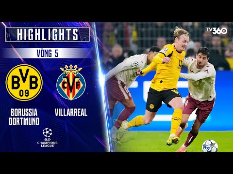 HIGHLIGHTS | BORUSSIA DORTMUND - VILLARREAL | 26/11 | THẺ ĐỎ BẤT NGỜ | UEFA CHAMPIONS LEAGUE 25/26 thumbnail