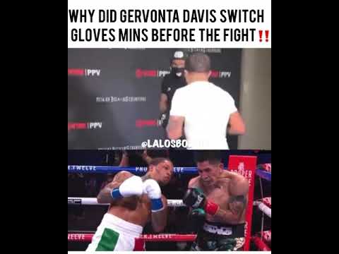 (WHY) GERVONTA DAVIS SWITCH GRANT GLOVES TO WINNING GLOVES MINS BEFORE HIS FIGHT WITH LEO SANTACRUZ