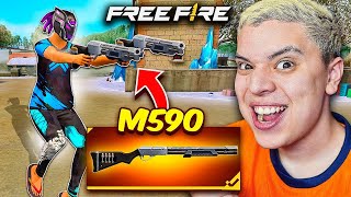 ¡TOP 1 DEL MUNDO CON LA NUEVA ESCOPETA M590 DE FREE FIRE! 🔥 COMPRANDO LA NUEVA SKIN 🔥