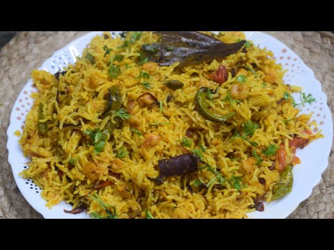 Bengoli style chingri Pulao Recipe | jhinga Pulao Recipe | Masaledar Shrimp Pulao Recipe