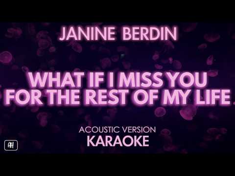 Janine Berdin – What If I Miss You For The Rest Of My Life (Acoustic Karaoke)