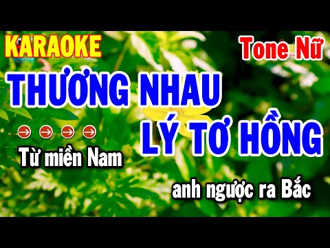 Karaoke Thương Nhau Lý Tơ Hồng Tone Nữ Nhạc Sống Cha Cha 2025 | Thanh Hải