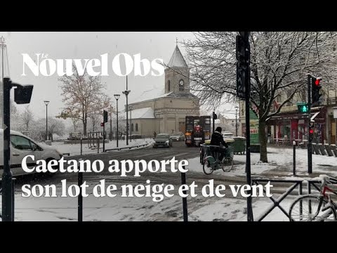 Chutes de neige et vents violents : les images des effets de la tempête Caetano sur le nord-ouest