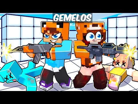 Jugamos RIVALS con Mi HERMANA GEMELA en Minecraft!