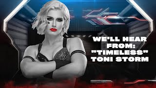COLLISION - WE'LL HEAR FROM: "TIMELESS" TONI STORM