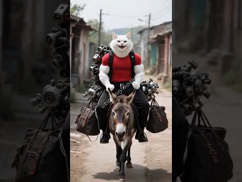 😿💔🏍️The poor kitten was ridiculed for not having a nice motorcycle.