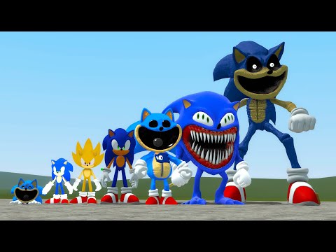 NEW EVOLUTION NIGHTMARE SONIC 3D in Garry's Mod!!!