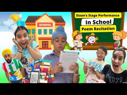 Siaan’s Stage Performance In School - Poem Recitation RS 1313 SHORTS | Ramneek Singh 1313 #Shorts