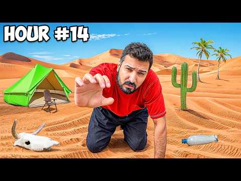 Surviving 24 Hours In Middle Of Desert!