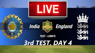 🛑3rd TEST LIVE- INDIA vs ENGLAND DAY- 4🛑ENG vs IND🛑CRICKET 24 GAMEPLAY🛑LIVE MATCH STREAMING🏏