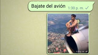 bajate del avión 🛐😹 (bromas de WhatsApp)