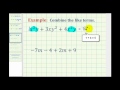 Combining Like Terms and Expressions
