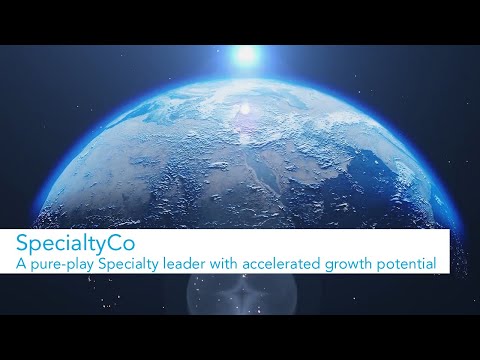 SpecialtyCo – A pure-play Specialty leader with accelerated growth
potential