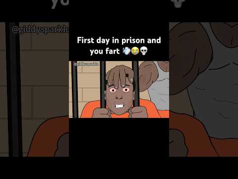 First day in prison and you fart 💨 😭😂 #funny #animatedcartoon #funnycartoon #funnyshorts #lol